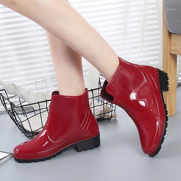 women favorite selling punk style ankle rain boots women non-slip rain boots outdoor rubber water shoes size 36-41 2021new1, Black
women favorite selling punk style ankle rain boots women non-slip rain boots outdoor rubber water shoes size 36-41 2021new1, Black