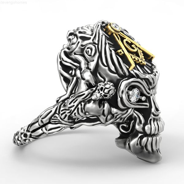 silver newe arrival unique titanium stainless steel gold skeleton skull head masons masonic signet rings jewelry with cr, Golden;silver
silver newe arrival unique titanium stainless steel gold skeleton skull head masons masonic signet rings jewelry with cr, Golden;silver