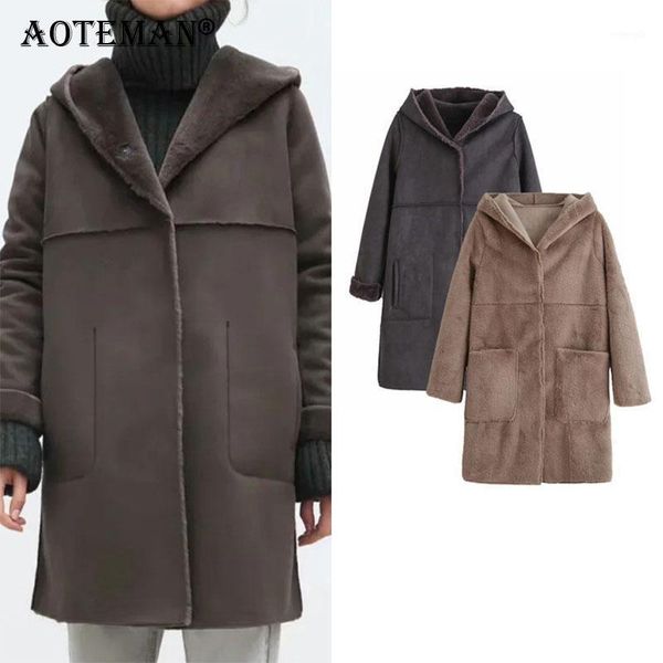 women faux fur jacket winter warm coats hooded solid casual long outwear thick fashion 2020 two sides wears women clothing ll1851, Black
women faux fur jacket winter warm coats hooded solid casual long outwear thick fashion 2020 two sides wears women clothing ll1851, Black