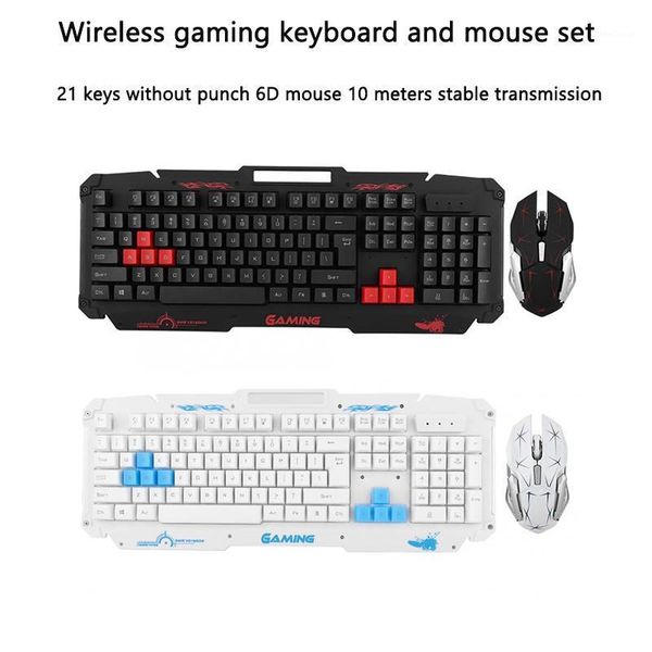 keyboard mouse combos 2021 hk1868 10m wireless transmission 2.4g 104keys gaming set 2400dpi 21-key unpunched 6d for pc lap 
keyboard mouse combos 2021 hk1868 10m wireless transmission 2.4g 104keys gaming set 2400dpi 21-key unpunched 6d for pc lap