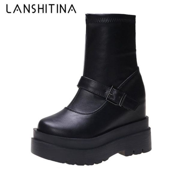 women ankle boots fashion platform winter shoes woman thick bottom casual short boots footwear autumn leather chunky sneakers, Black
women ankle boots fashion platform winter shoes woman thick bottom casual short boots footwear autumn leather chunky sneakers, Black