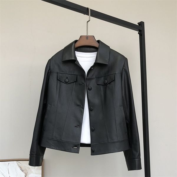 nerazzurri spring leather coat women turndown collar long sleeve autumn black faux leather women short jacket women fashion 201222
nerazzurri spring leather coat women turndown collar long sleeve autumn black faux leather women short jacket women fashion 201222