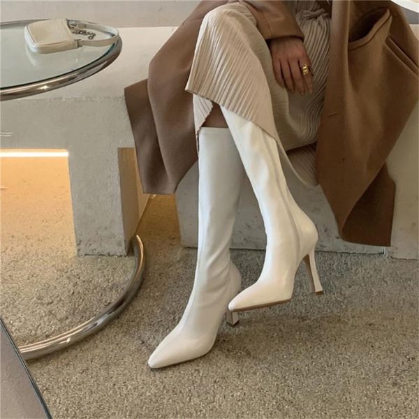 pxelena ins stretch women high heels boots pu leather zip 2021 spring autumn winter office lady dress party evening catwalk shoe, Black
pxelena ins stretch women high heels boots pu leather zip 2021 spring autumn winter office lady dress party evening catwalk shoe, Black