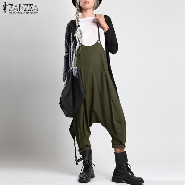 zanzea women fashion jumpsuits casual summer strappy solid playsuits loose ladies party suspenders overalls drop crotch rompers y200422, Black;white
zanzea women fashion jumpsuits casual summer strappy solid playsuits loose ladies party suspenders overalls drop crotch rompers y200422, Black;white