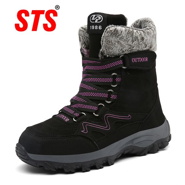 sts new arrival fashion suede leather women snow boots winter warm plush women's boots waterproof ankle boots flat shoes 35-42 t200425, Black
sts new arrival fashion suede leather women snow boots winter warm plush women's boots waterproof ankle boots flat shoes 35-42 t200425, Black