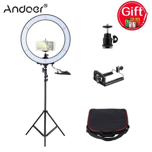 ship from russia andoer la-650d 600 led studio ring light 5500k 40w pgraphic lighting with light stand phone holder1
ship from russia andoer la-650d 600 led studio ring light 5500k 40w pgraphic lighting with light stand phone holder1