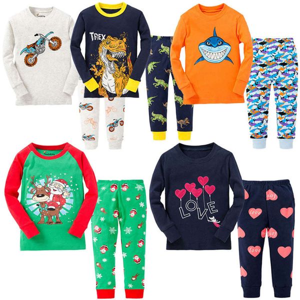 children's cartoon printed pajamas suit men's and women's air conditioning clothing long sve cotton home cloth, Blue;red
children's cartoon printed pajamas suit men's and women's air conditioning clothing long sve cotton home cloth, Blue;red
