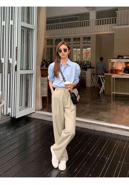 women's pants & capris retro straight wide leg brown vintage female spring korean fashion high waist casual long coffee white trousers, Black;white
women's pants & capris retro straight wide leg brown vintage female spring korean fashion high waist casual long coffee white trousers, Black;white