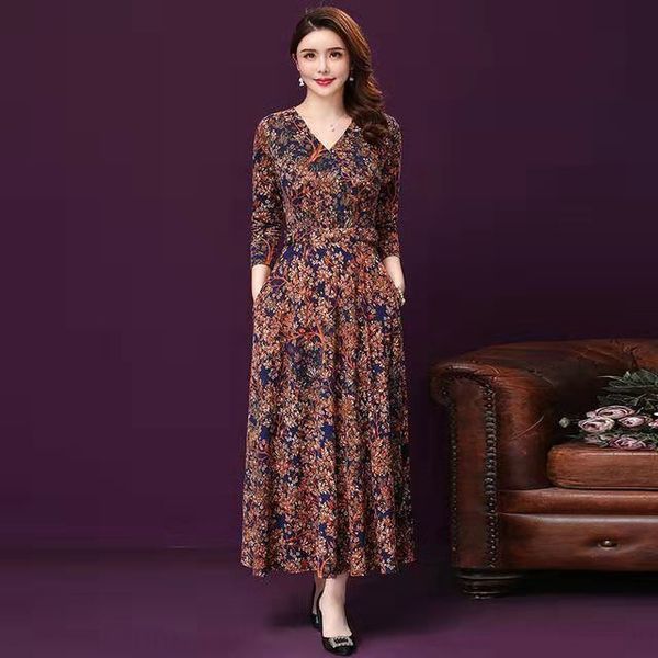 2020 new large size western style aline skirt skirt long skirtmom's long sleeve mid-length dress women's korean style loose aline, Black;gray
2020 new large size western style aline skirt skirt long skirtmom's long sleeve mid-length dress women's korean style loose aline, Black;gray