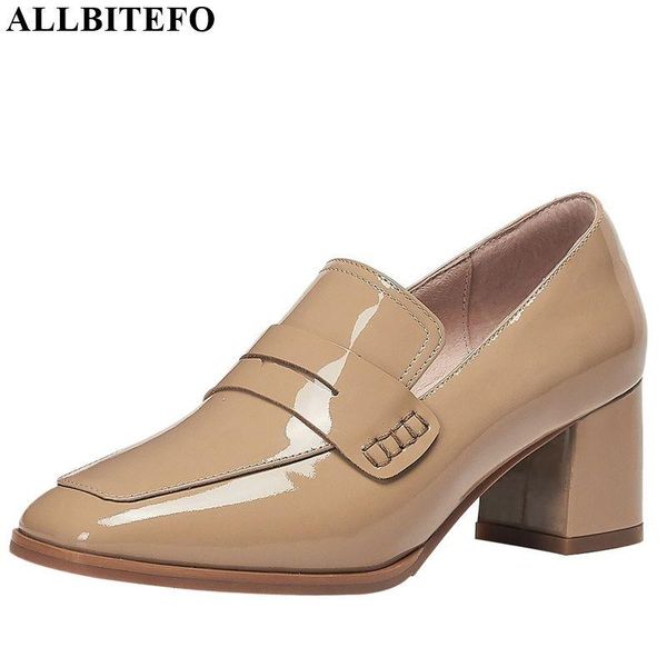 dress shoes allbitefo natural genuine leather women heels square toe heel spring autumn pure color, Black
dress shoes allbitefo natural genuine leather women heels square toe heel spring autumn pure color, Black