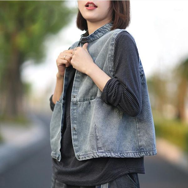outdoor t-shirts spring autumn women sleeveless denim vest camping climb travel student short fashion single breasted casual female coat1, Gray;blue
outdoor t-shirts spring autumn women sleeveless denim vest camping climb travel student short fashion single breasted casual female coat1, Gray;blue