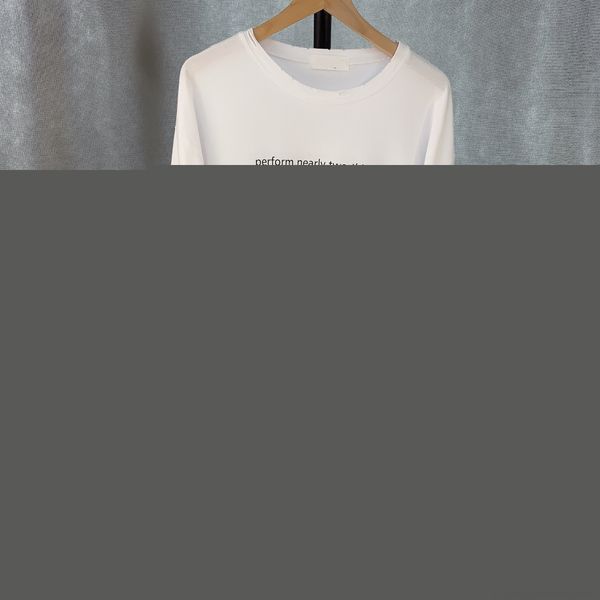 xlyoz korean t-shirt new o3dnt letter print perforated autumn loose large round for t-shirt neck women's bottom simple, White
xlyoz korean t-shirt new o3dnt letter print perforated autumn loose large round for t-shirt neck women's bottom simple, White