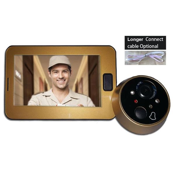 new video peephole doorbell camera 4.3" color screen with 2m length cable digital ring door eye electronic door bell viewer
new video peephole doorbell camera 4.3" color screen with 2m length cable digital ring door eye electronic door bell viewer