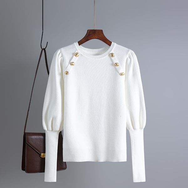 2021 new autumn winter four colors slim waist pullovers o-neck all-match knitted sweater puff sleeve soft warm womens xmr2, White;black
2021 new autumn winter four colors slim waist pullovers o-neck all-match knitted sweater puff sleeve soft warm womens xmr2, White;black