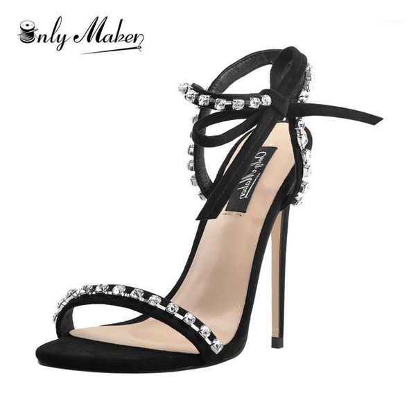 onlymaker 2020 summer womens ankle strap rhinestone stiletto sandals singele band high heel dress party evening shoes1, Black
onlymaker 2020 summer womens ankle strap rhinestone stiletto sandals singele band high heel dress party evening shoes1, Black