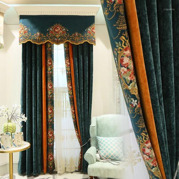 european luxury atmosphere living room bedroom american curtain high grade chenille shading curtain1
european luxury atmosphere living room bedroom american curtain high grade chenille shading curtain1