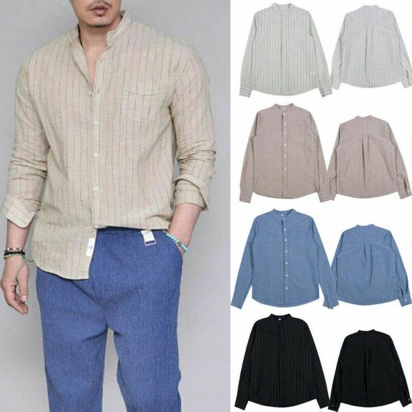 men's casual shirts men stripe stitching long sleeve button slim cotton shirt male social leisure, White;black
men's casual shirts men stripe stitching long sleeve button slim cotton shirt male social leisure, White;black