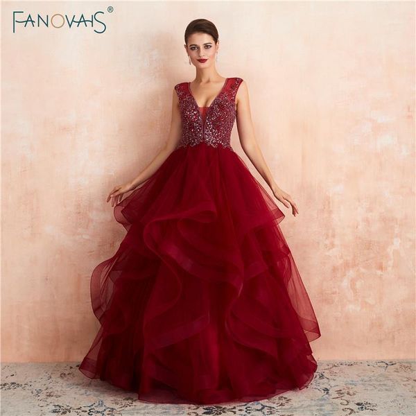 burgundy evening dress long v neck puffy ball gown prom dress 2019 handmade beaded evening party wear tulle vestido de festa1, White;black
burgundy evening dress long v neck puffy ball gown prom dress 2019 handmade beaded evening party wear tulle vestido de festa1, White;black