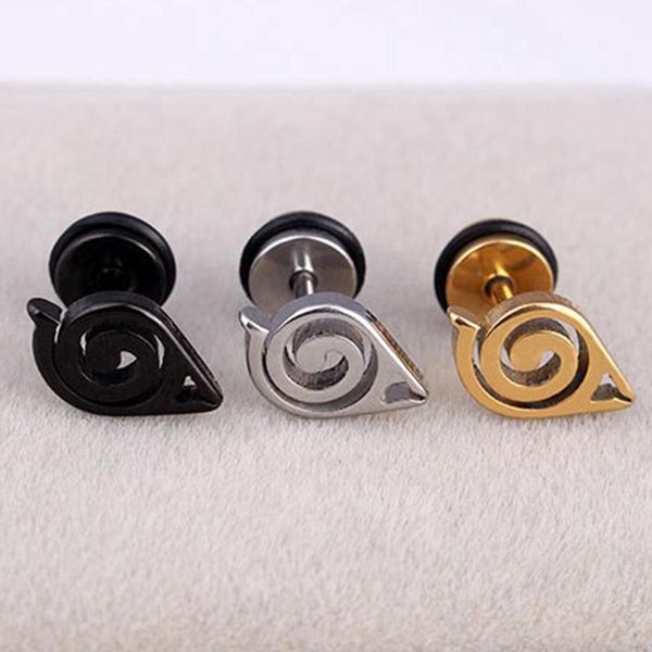 anime naruto leaf village ninja symbol inspired earring cosplay ear stud birthday gift, Golden;silver
anime naruto leaf village ninja symbol inspired earring cosplay ear stud birthday gift, Golden;silver