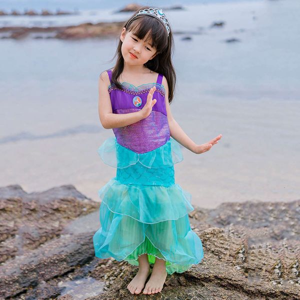 2020 children's new short sve mermaid princs pure cotton halloween girl's drs, Red;yellow
2020 children's new short sve mermaid princs pure cotton halloween girl's drs, Red;yellow