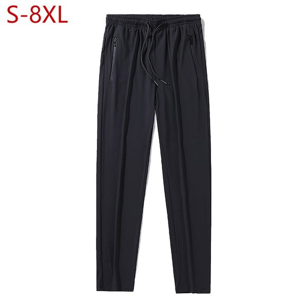 plus big size joggers men pants casual elastic waist sweatpants lightweight tracksuit drawstring comfortable trouser for men lj201104, Black
plus big size joggers men pants casual elastic waist sweatpants lightweight tracksuit drawstring comfortable trouser for men lj201104, Black