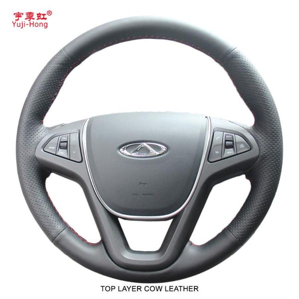 yuji-hong layer genuine cow leather car steering wheel covers case for chery tiggo 5 2013-2020 hand-stitched steering cover
yuji-hong layer genuine cow leather car steering wheel covers case for chery tiggo 5 2013-2020 hand-stitched steering cover
