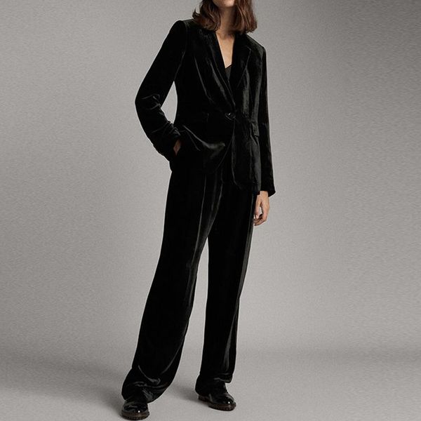 women's two piece pants kumsvag women casual velvet suits two-pieces sets 2021 blazers coats and female elegant solid 2 set clothes, White
women's two piece pants kumsvag women casual velvet suits two-pieces sets 2021 blazers coats and female elegant solid 2 set clothes, White