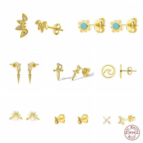 925 sterling silver fine earrings pendientes cute mini stud earring for woman lovers' couples bling cz piercing earrings jewelry1, Golden;silver
925 sterling silver fine earrings pendientes cute mini stud earring for woman lovers' couples bling cz piercing earrings jewelry1, Golden;silver