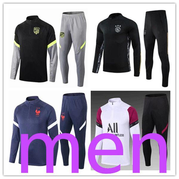 2021 mens sports tracksuits men soccer football tracksuit training bottoms survetement foot homme hommes jogging tuta sportswear suits, Black
2021 mens sports tracksuits men soccer football tracksuit training bottoms survetement foot homme hommes jogging tuta sportswear suits, Black
