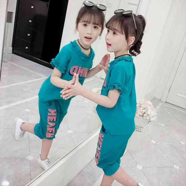 4-14t girl summer clothing set children teens sport two pieces suit fashion lace o-neck short sleeve, White
4-14t girl summer clothing set children teens sport two pieces suit fashion lace o-neck short sleeve, White