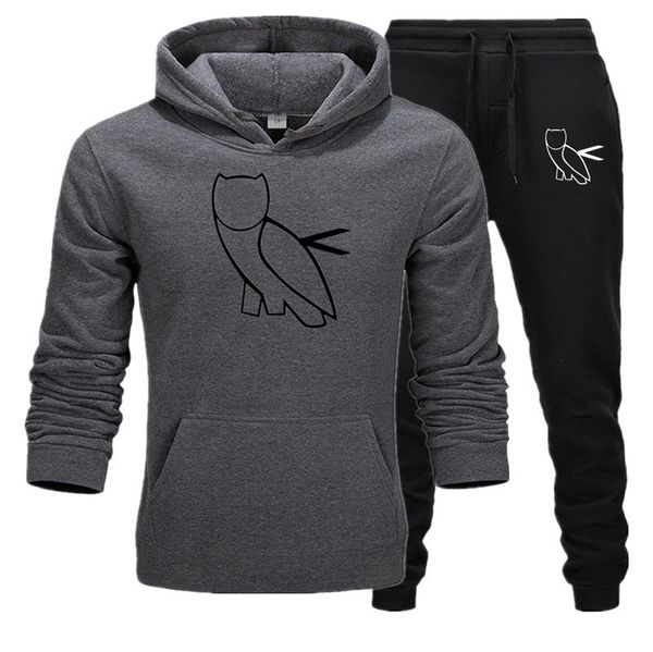 2020 sets tracksuit men autumn winter hooded sweatshirt outfit sportswear male suit pullover two piece set casual, Gray
2020 sets tracksuit men autumn winter hooded sweatshirt outfit sportswear male suit pullover two piece set casual, Gray