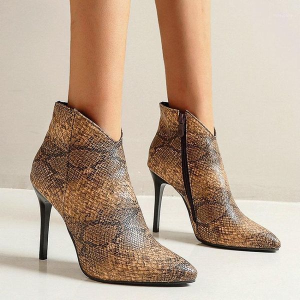2020 winter autumn v cut design snakeskin printing stilettos thin high heels female ankle booties woman boots size 46 481, Black
2020 winter autumn v cut design snakeskin printing stilettos thin high heels female ankle booties woman boots size 46 481, Black