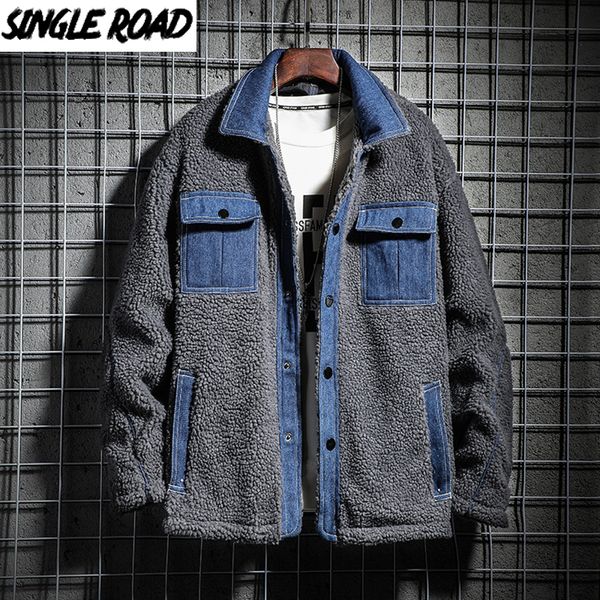 singleroad mens jacket men 2020 winter fleece windbreaker denim patchwork coat hip hop japanese streetwear harajuku grey jackets, Black
singleroad mens jacket men 2020 winter fleece windbreaker denim patchwork coat hip hop japanese streetwear harajuku grey jackets, Black