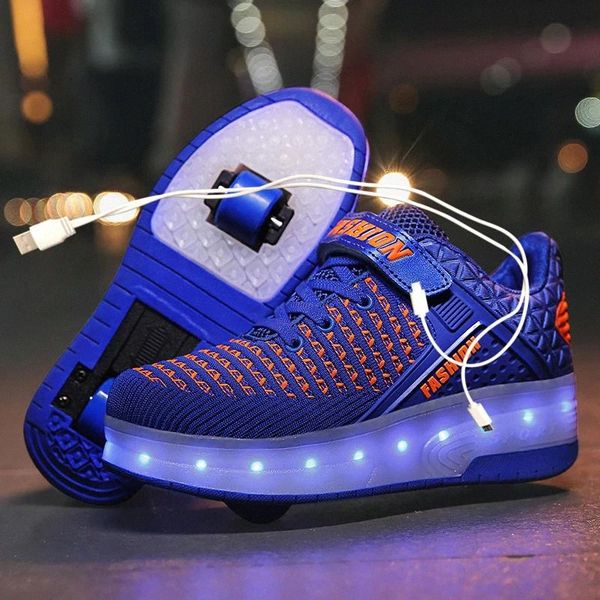 two white led usb charging roller shoes blue pink light up luminous sneakers with wheels kids rollers skate shoes for boy girls #4q8s
two white led usb charging roller shoes blue pink light up luminous sneakers with wheels kids rollers skate shoes for boy girls #4q8s