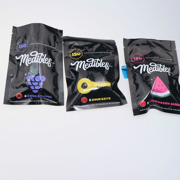 empty black medibles mylar packaging bag 150mg edibles gummy bags child resistant zipper smell proof resealable sour cali packs
empty black medibles mylar packaging bag 150mg edibles gummy bags child resistant zipper smell proof resealable sour cali packs