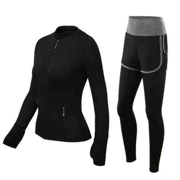 womens tracksuits fashion two piece yoga set slim active suits casual women sports and leisure suit 3 colors size s-2xl, Gray
womens tracksuits fashion two piece yoga set slim active suits casual women sports and leisure suit 3 colors size s-2xl, Gray