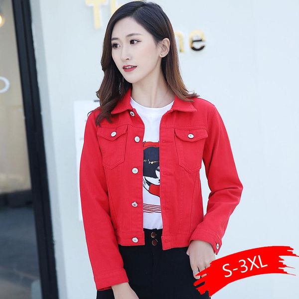 jeans jacket and coats for women 2020 spring candy color casual short denim jacket chaqueta mujer casaco jaqueta feminina, Black;brown
jeans jacket and coats for women 2020 spring candy color casual short denim jacket chaqueta mujer casaco jaqueta feminina, Black;brown