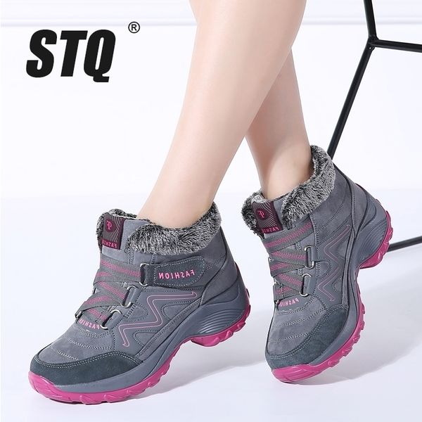 stq 2019 winter snow women warm push ankle female high wedge waterproof rubber hiking boots shoes 6139 t200106, Black
stq 2019 winter snow women warm push ankle female high wedge waterproof rubber hiking boots shoes 6139 t200106, Black