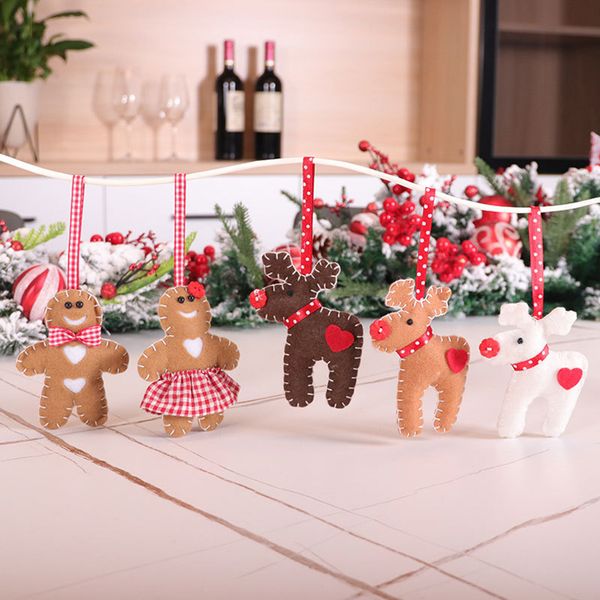 new deer gingerbread man doll pendants felt hanging ornament window christmas tree decoration supplies children gifts
new deer gingerbread man doll pendants felt hanging ornament window christmas tree decoration supplies children gifts