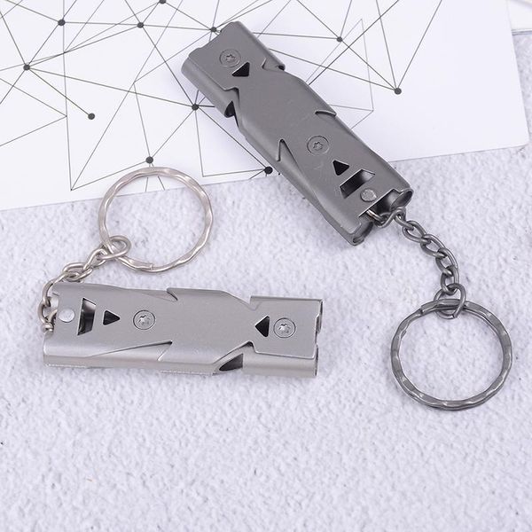 double pipe high decibel stainless steel outdoor emergency survival whistle keychain cheerleading whistle1
double pipe high decibel stainless steel outdoor emergency survival whistle keychain cheerleading whistle1