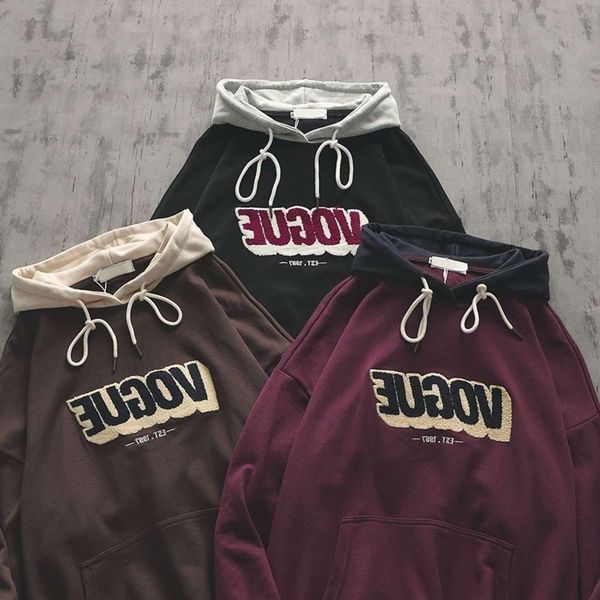 fashion brand ins couple's hip hop men's wear color contrast splicing pullover sweater korean hoodie coat, Black
fashion brand ins couple's hip hop men's wear color contrast splicing pullover sweater korean hoodie coat, Black