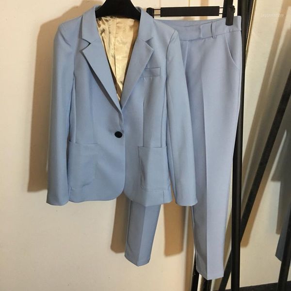 women's suits & blazers 6.1 high end temperament two piece set single button slim long sleeve blazer coat + ankle-length pants1, White;black
women's suits & blazers 6.1 high end temperament two piece set single button slim long sleeve blazer coat + ankle-length pants1, White;black