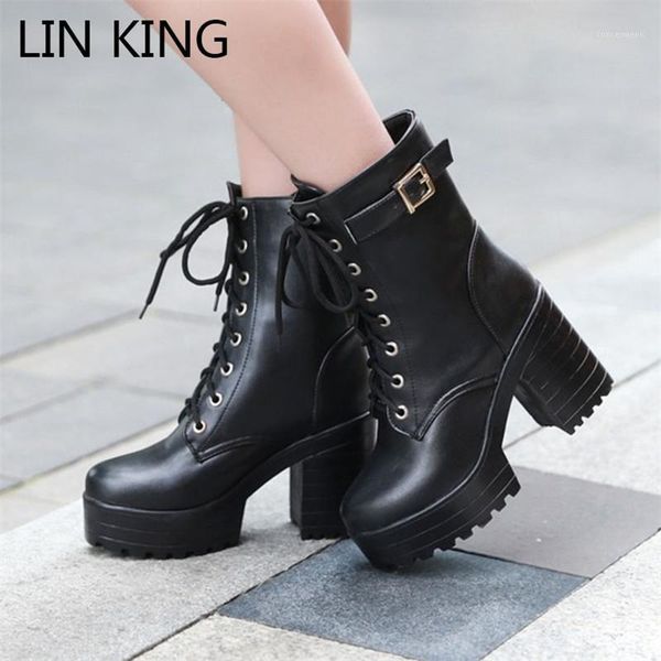 boots lin king women short spring autumn black western lace up mid calf platform big size high heel outdoor botas1
boots lin king women short spring autumn black western lace up mid calf platform big size high heel outdoor botas1