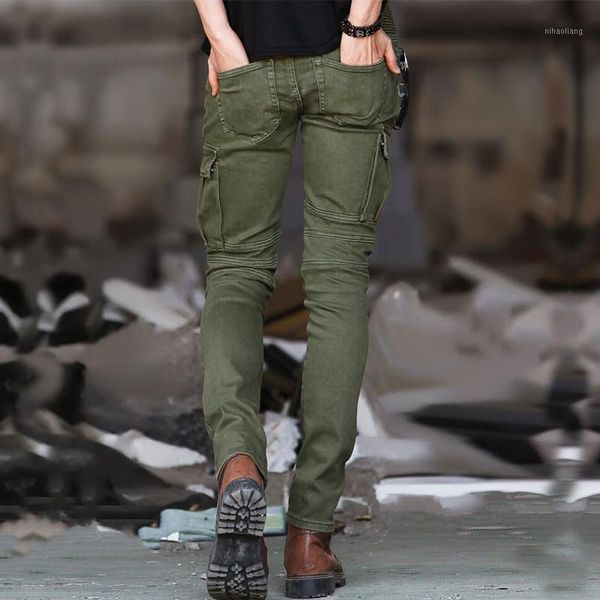 men's pants fashion motor biker skinny mens zipper pleated cargo army green slim fit male stretchy tactical trousers1, Black
men's pants fashion motor biker skinny mens zipper pleated cargo army green slim fit male stretchy tactical trousers1, Black