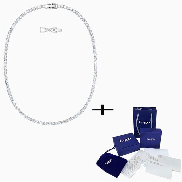 chains swa 2021 shiny and charming tennis deluxe necklace, simple exquisite jewelry for girlfriend romantic birthday gift, Silver
chains swa 2021 shiny and charming tennis deluxe necklace, simple exquisite jewelry for girlfriend romantic birthday gift, Silver