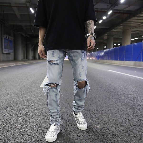 2020 brim laundry great hole breen's breeze street racing wears masculine pants jeans biker's men's skinny d4by, Blue
2020 brim laundry great hole breen's breeze street racing wears masculine pants jeans biker's men's skinny d4by, Blue