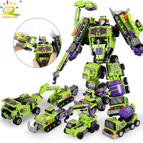 709pcs 6in1 transformation robot building block city engineering excavator car truck constructor bricks toy for children 1008
709pcs 6in1 transformation robot building block city engineering excavator car truck constructor bricks toy for children 1008