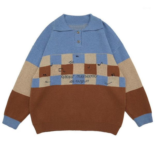 lacible music note print patchwork sweater men women hip hop sweater pullovers knitted harajuku streetwear turn-down collar 20211, White;black
lacible music note print patchwork sweater men women hip hop sweater pullovers knitted harajuku streetwear turn-down collar 20211, White;black