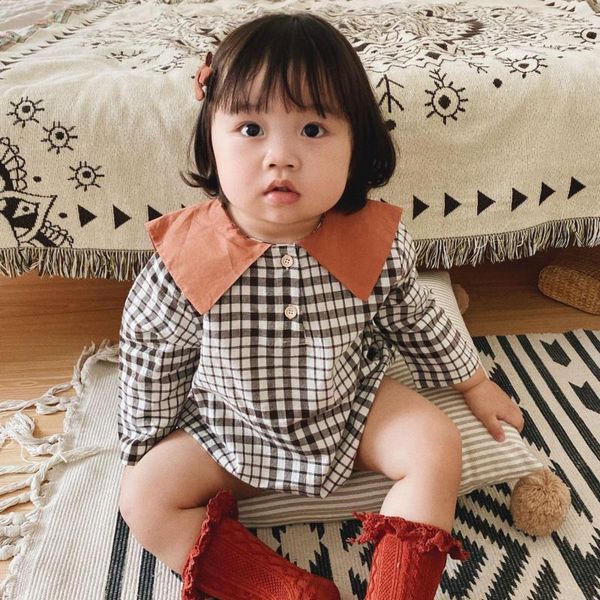 baby girl plaid romper 100% хлопок sailor новорожденные девочки день рождения костюм с длинным рукавом one piece комбинезон корейский детска, Blue
baby girl plaid romper 100% хлопок sailor новорожденные девочки день рождения костюм с длинным рукавом one piece комбинезон корейский детска, Blue