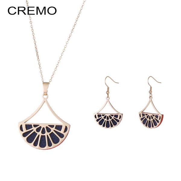cremo women choker necklace vintage fan pendant necklace for women hanging drop pendant earings jewelry set, Silver
cremo women choker necklace vintage fan pendant necklace for women hanging drop pendant earings jewelry set, Silver